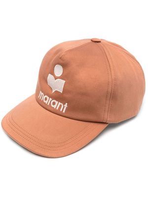 MARANT logo-embroidered cotton cap - Neutrals