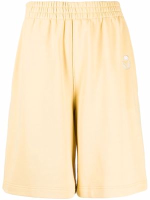 MARANT logo-embroidered track shorts - Yellow