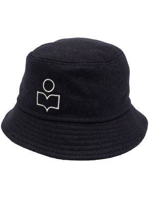 MARANT logo-patch bucket hat - Blue
