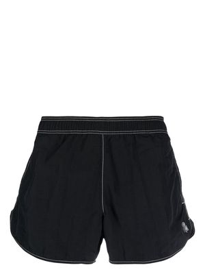 MARANT logo-patch swim shorts - Black