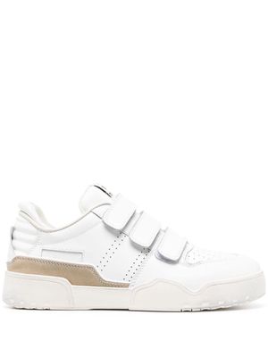 MARANT logo-patch touch-strap sneakers - White