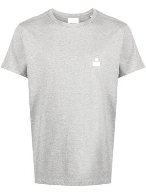 MARANT logo-print organic-cotton T-shirt - Grey