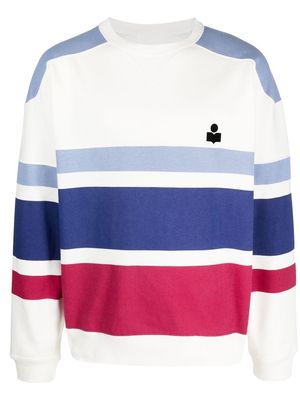 MARANT logo print sweatshirt - Blue
