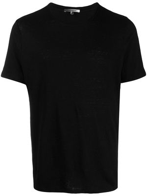 MARANT loose-fit linen T-shirt - Black