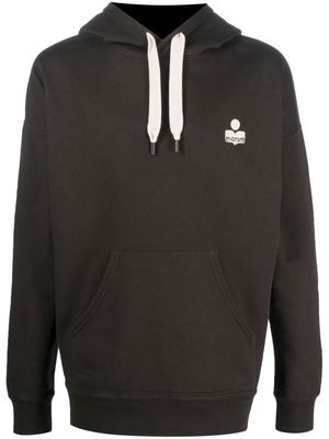 MARANT Malek embroidered-logo hoodie - Black
