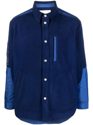 MARANT Matheo fleece shirt jacket - Blue