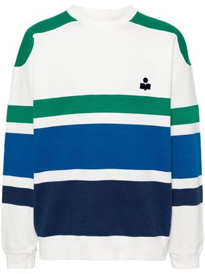 MARANT Meyoan striped sweatshirt - White