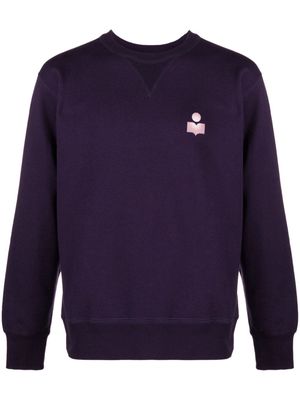 MARANT Mike logo-print sweatshirt - Purple