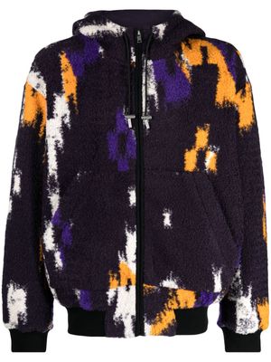 MARANT Mikori fleece zip-up hoodie - Purple