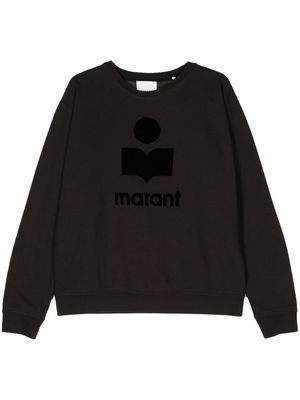 MARANT Mikoy flocked-logo sweatshirt - Black