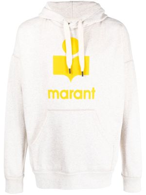 MARANT Miley logo-print hoodie - Neutrals