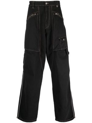 MARANT multiple-pockets wide-leg trousers - Black