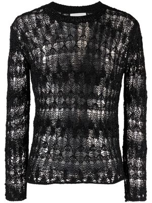 MARANT open-knit crochet jumper - Black