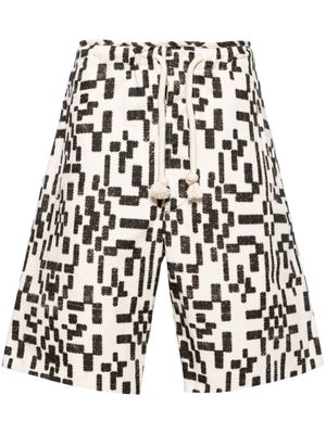 MARANT Pelian cotton bermuda shorts - Neutrals