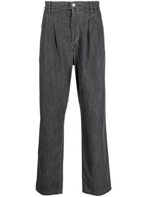 MARANT pleated straight-leg trousers - Grey