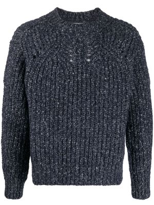 MARANT ribbed-knit long-sleeved jumper - Black