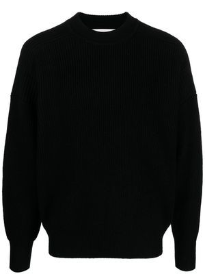 MARANT ribbed-knit merino-wool jumper - Black