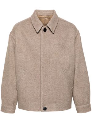 MARANT Simon wool blend jacket - Neutrals