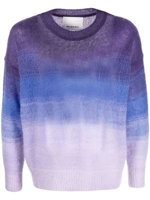 MARANT striped knitted jumper - Purple
