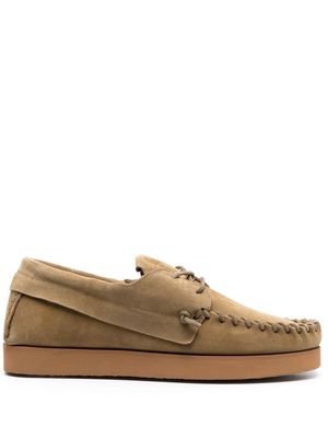 MARANT suede boat shoes - Neutrals