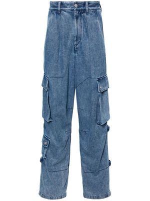 MARANT Telore drop-crotch cargo jeans - Blue