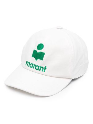 MARANT Tyron logo-embroidered cap - White