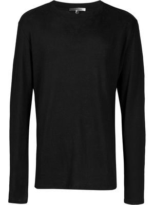 MARANT woven linen T-shirt - Black