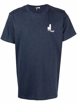 MARANT Zafferh logo print T-shirt - Blue