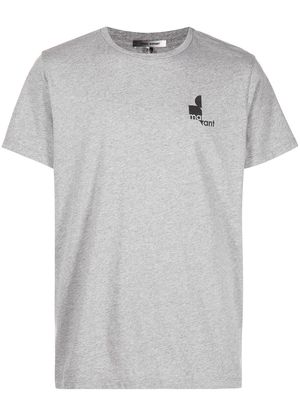 MARANT Zafferh logo-print T-Shirt - Grey