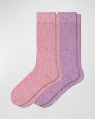 Marbled Wool Socks 2-Pack