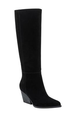Marc Fisher Challi Pointed Toe Knee High Boot in Black 001