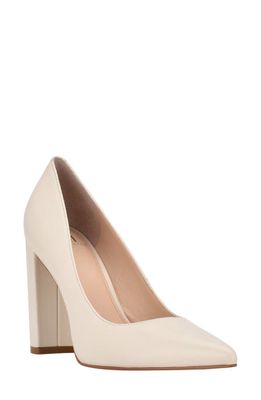 Marc Fisher LTD Abilene Pointed Toe Pump in Ivory Leather