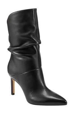 Marc Fisher LTD Angi Slouch Pointed Toe Bootie in Black 001 Leather