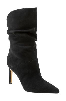 Marc Fisher LTD Angi Slouch Pointed Toe Bootie in Black 002 Suede