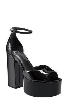 Marc Fisher LTD Della Ankle Strap Platform Sandal in Black