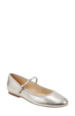 Marc Fisher LTD Espina Mary Jane Flat in Gold