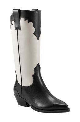 Marc Fisher LTD Hilaria Pointed Toe Boot in Black/White