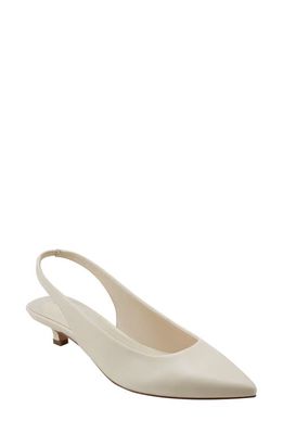 Marc Fisher LTD Posey Pointed Toe Slingback Pump in Ivory 150