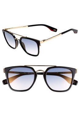 Marc Jacobs 51mm Aviator Sunglasses in Black