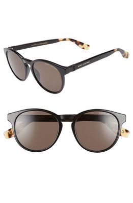 Marc Jacobs 52mm Round Sunglasses in Black