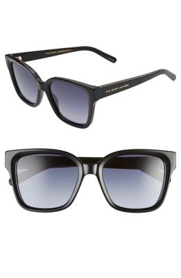 Marc Jacobs 53mm Square Sunglasses in Black/Dark Grey