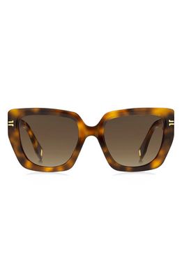 Marc Jacobs 53mm Square Sunglasses in Havana 2 /Brown Gradient