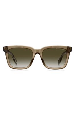 Marc Jacobs 54mm Gradient Square Sunglasses in Beige/Green Shaded