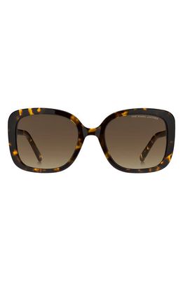 Marc Jacobs 54mm Gradient Square Sunglasses in Havana /Brown Gradient