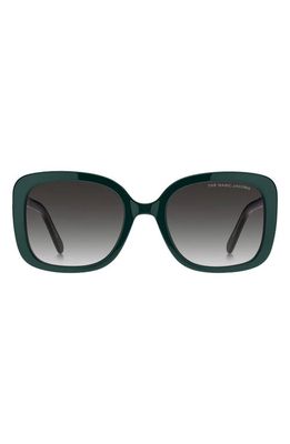 Marc Jacobs 54mm Gradient Square Sunglasses in Teal /Grey Shaded