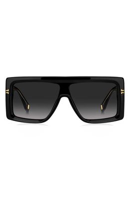 Marc Jacobs 59mm Gradient Flat Top Sunglasses in Black Crystal /Grey Shaded