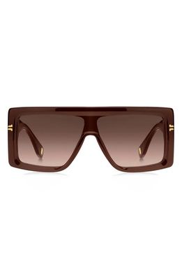 Marc Jacobs 59mm Gradient Flat Top Sunglasses in Brown /Brown Gradient
