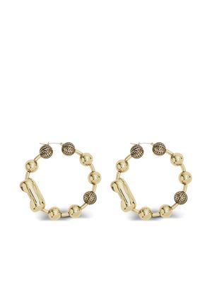 Marc Jacobs ball-chain hoop earrings - Gold