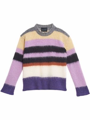 Marc Jacobs brushed striped jumper - Pink