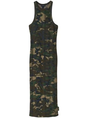 Marc Jacobs camouflage-print ribbed dress - Green
